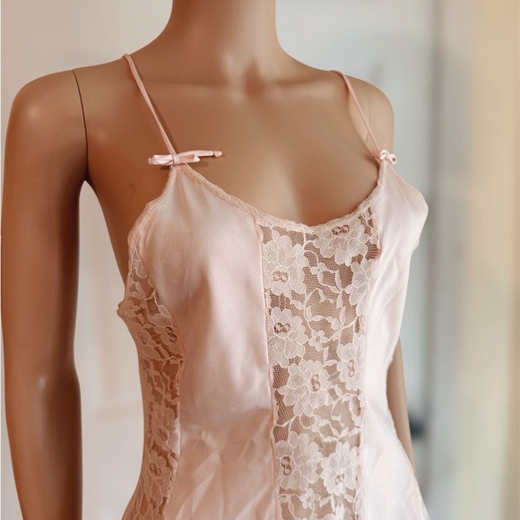 SOLD‼️‼️Vintage light pink Val Mode babydoll nightgown size small - Picture 3 of 5